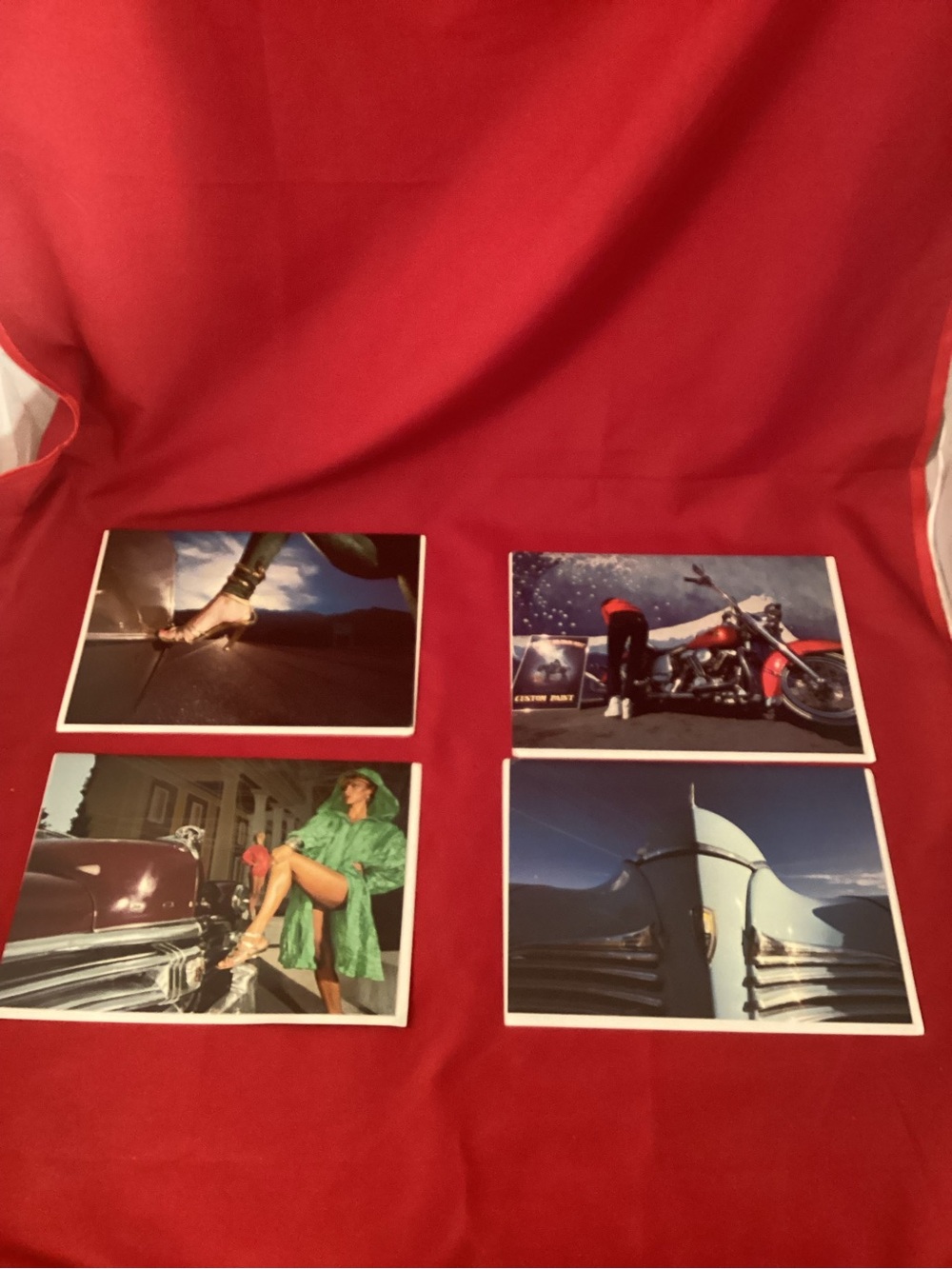 1980s four greeting cards blank set Lot C